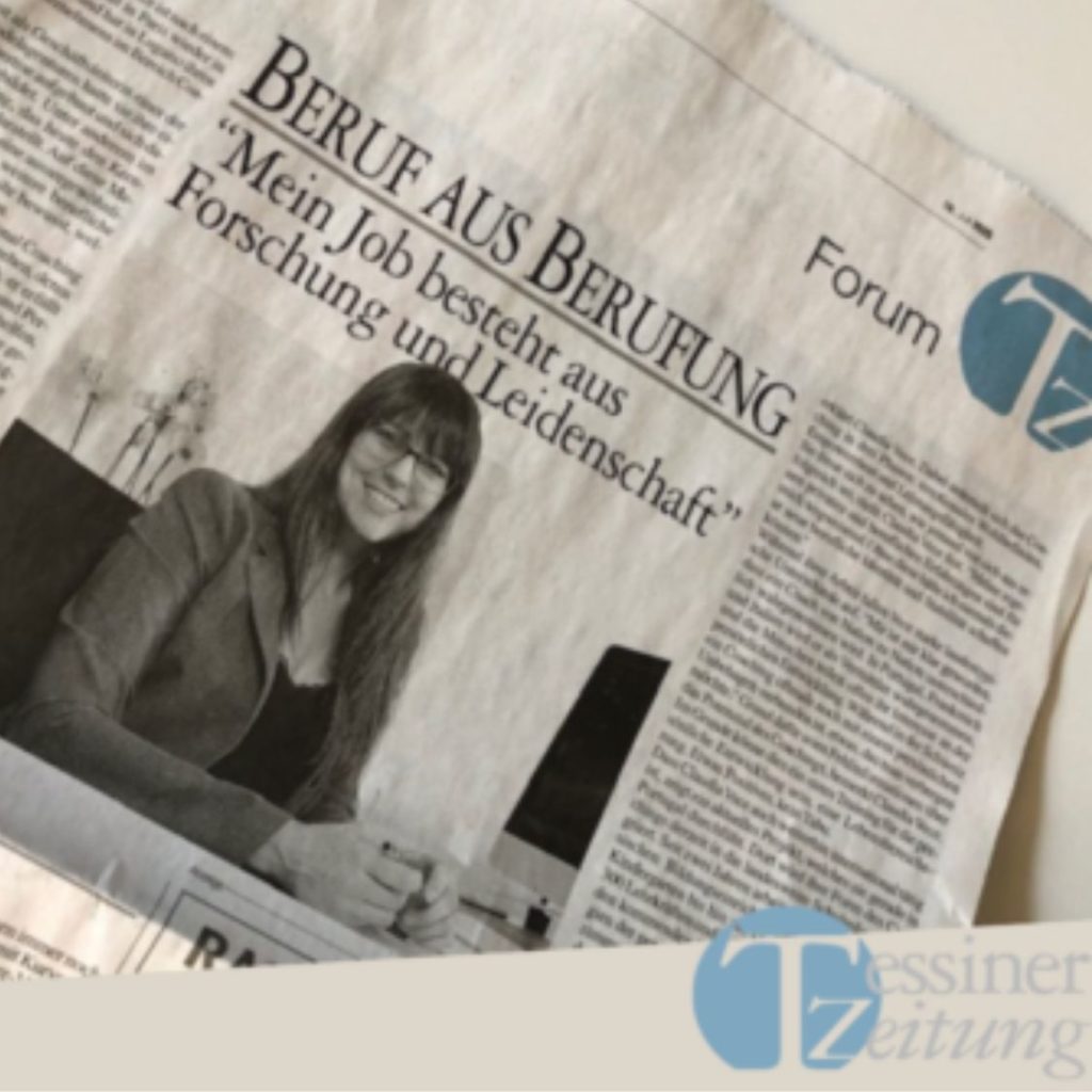 TICINO ZEITUNG  Interview to Claudia Vece
