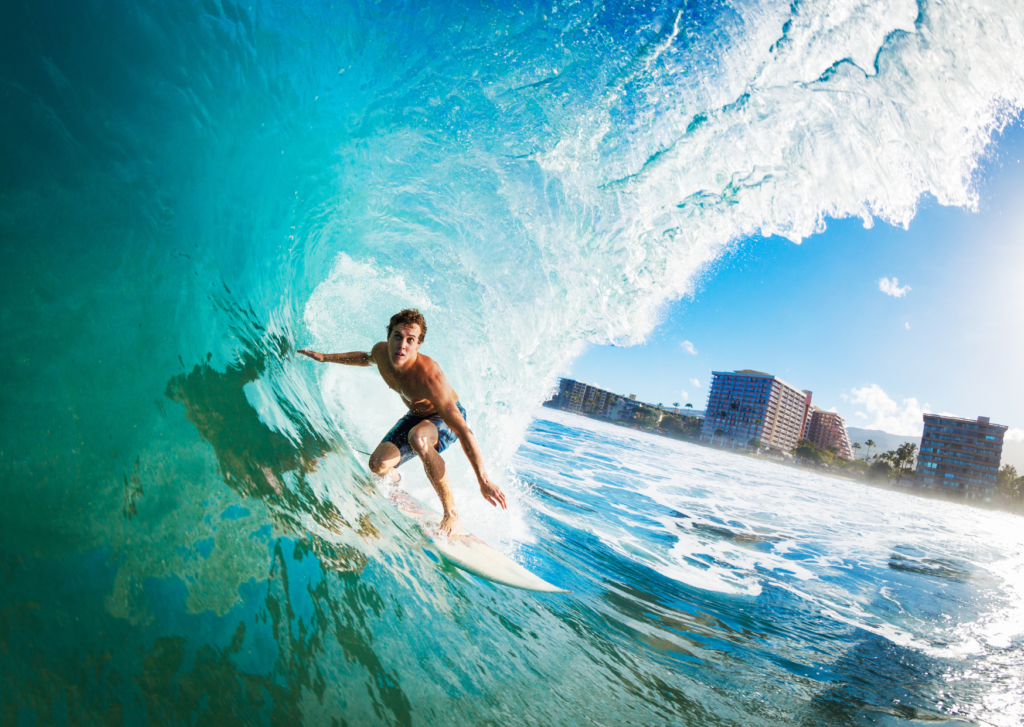 Discover the countless benefits of surfing and how easy it is to practice this sport even in town.